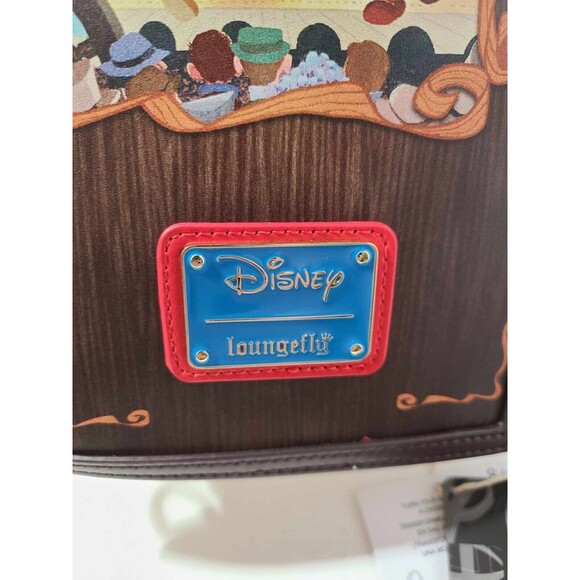 Official Pinocchio 1940 Classic Book Faux Leather Crossbody Bag NEW Loungefly - Picture 6 of 7